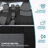 BDK PolyPro Seat Covers Full Set in Gray on Black
