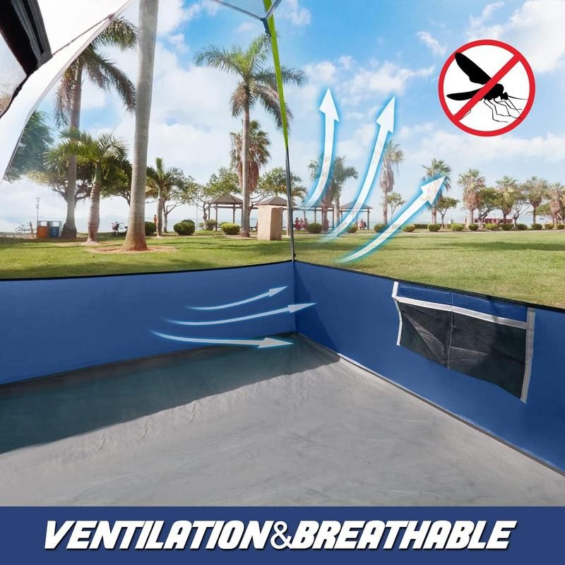 3-4 People Camping Tents, Waterproof Windproof Tent with Rainfly Easy