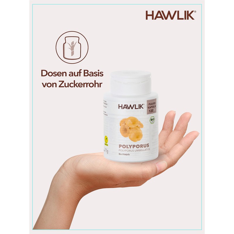 Hawlik Health Products - Polyporus Powder Capsules - Vital Mushrooms