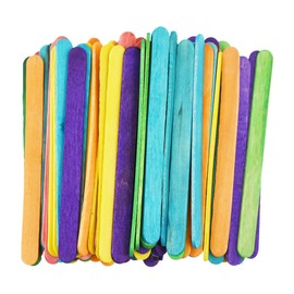 Wooden Craft Sticks, Colored Popsicle Sticks for Crafts, Rainbow 4.5 Inches Jumbo Bulk Pack of 1000, by Mandala Crafts
