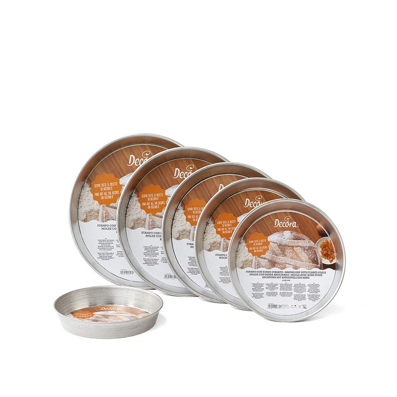 Decora" Pastiera Pan, Tinplate Silver, 29 x 29 x 3.7