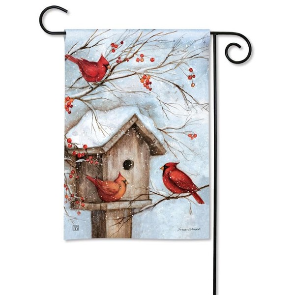 BreezeArt - Winter Haven Decorative Garden Flag 12x18 inch -
