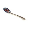 Blue Rose Polish Pottery Red Daisy Sugar Spoon