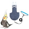 VANFAVORI Bird Diaper Harness Flight Suit Clothes with 80 Inch