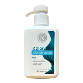 KEColor Cleanse and Condition Hair Treatment, Colour Deposit and Maintenance, 355 ml (Teal)