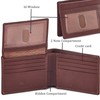 COCHOA Men's Real Leather RFID Blocking Stylish Bifold Wallet with