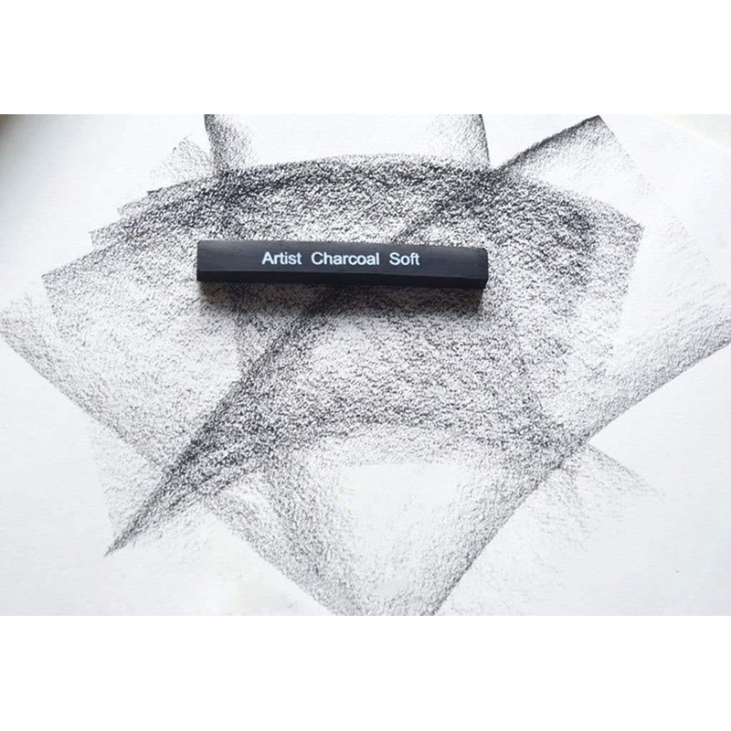 Conte Black Chalk, Set of 6, Drawing Supplies, Underdrawing, Blur