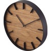 Yamazaki Home Wall Clock - Modern Wood Home Decoration, Brown