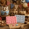 2 Pack Cowboy Chocolate Molds Silicone with Dropper,Western Theme Candy