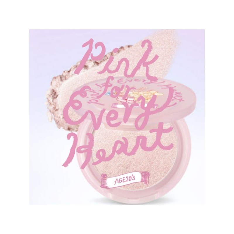 AGE20'S Care Glow Highlighter 5g [Pink For Every Heart Edition]