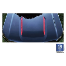 EmblemsPlus Chevy Silverado Red 6.2L EcoTec3 V8 Hood Lettering Decals 2019-2025 Set of 2
