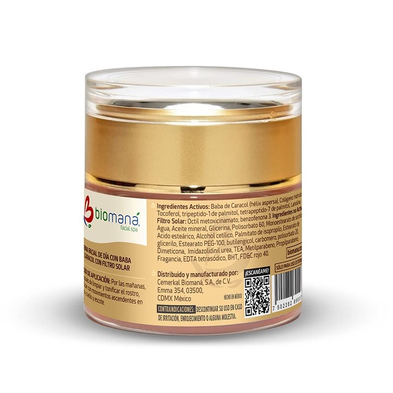 Dúo Baba de Caracol, crema de día FPS 50+ y