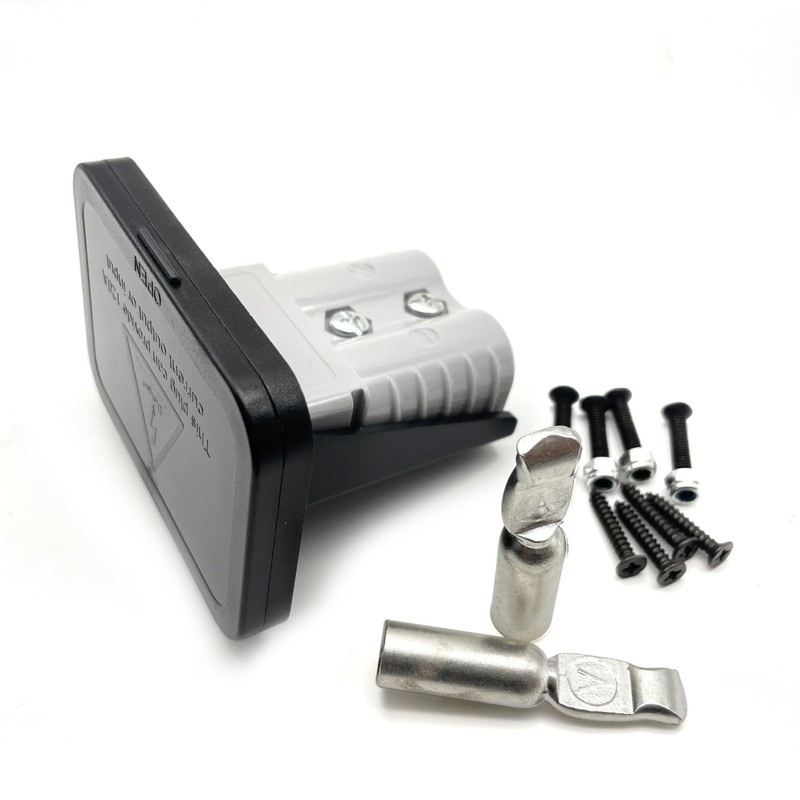 Ling-Luo 120A 12-24V DC Flush Mount Recessed Plate, Plug Mounting