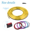 TSUGAMI Car Interior Trim Strips, 33ft Auto Electroplating Decoration Styling