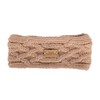 Aran Traditions Cable Knitted Style Headband (Blush)