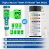 pH Meter, 7 in-1 pH/TDS/EC/ORP/S.G/Salinity/Temp Meter, Digital pH Tester with