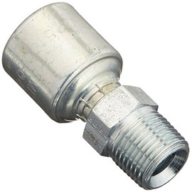 Gates G25100-0406 4G-6MP MegaCrimp Coupling, 0.25" Hose ID, 3/8-18 Thread Size