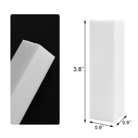 Qancekoo 10pcs White Nail Buffer Blocks 4-Sided Professional Nail Files and Buffer Nail Sanding Tools Medium Grit Nail Emery Boards for Filing and Buffing Gel Natural Acrylic Nail