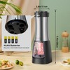 MOVNO 2 in 1 Electric Salt and Pepper Grinder Set,