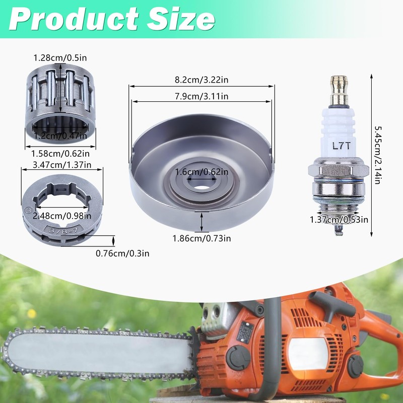 Adefol Clutch Drum Assembly for Husqvarna 372 371 365 362