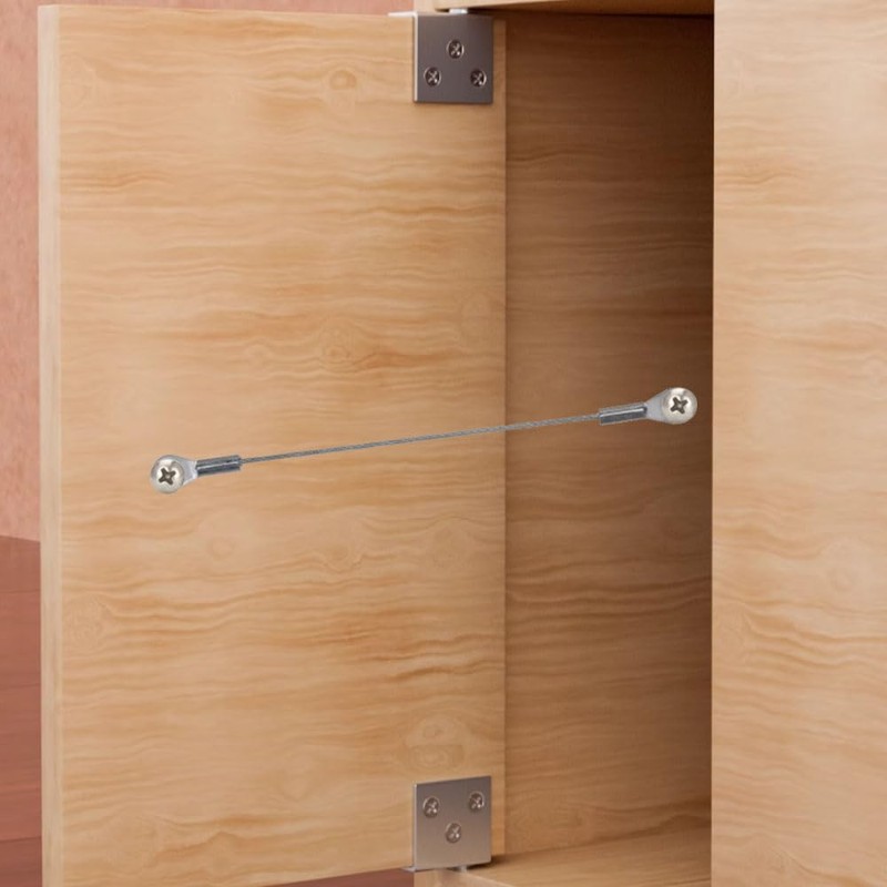 Cabinet Door Restraint,Door Opening Angle Protector Cabinet Hinge Limiter,10pcs (20cm/8inch)