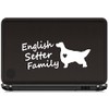 E1063 English Setter Family Dog Decal Sticker