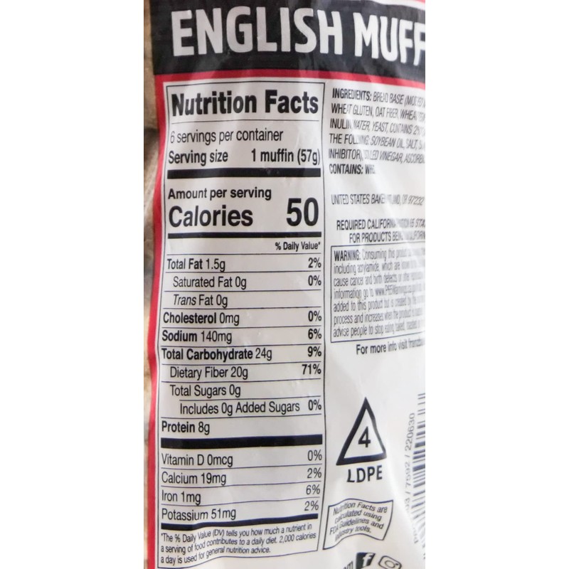 Franz Keto English Muffins - Low Net Carbs, Same Great