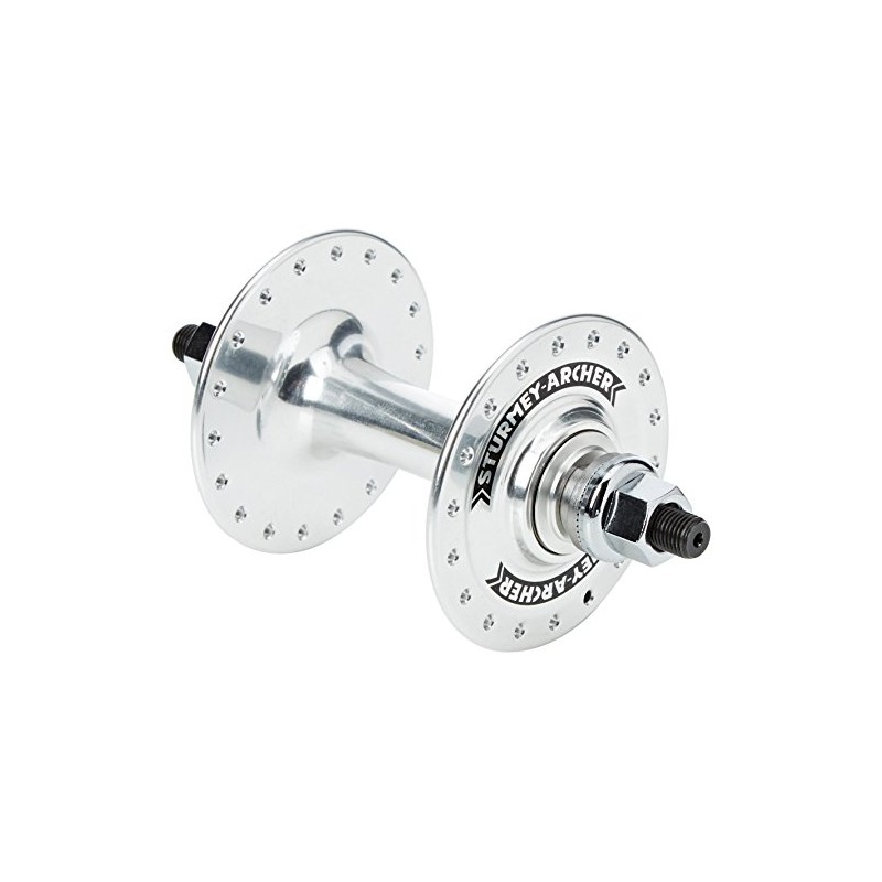 Sturmey Archer Unisex – Erwachsene Vorderradnabe-03440104 Vorderradnabe, Silber, 36 Loch