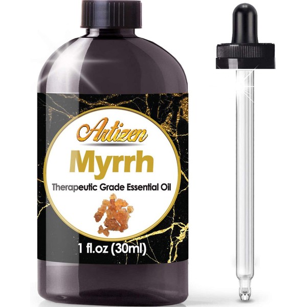 Artizen Myrrh Essential Oil (100% Pure & Natural - UNDILUTED) Therapeutic Grade - Huge 1oz Bottle - Perfect for Aromatherapy, Relaxation, Skin Therapy & More!
