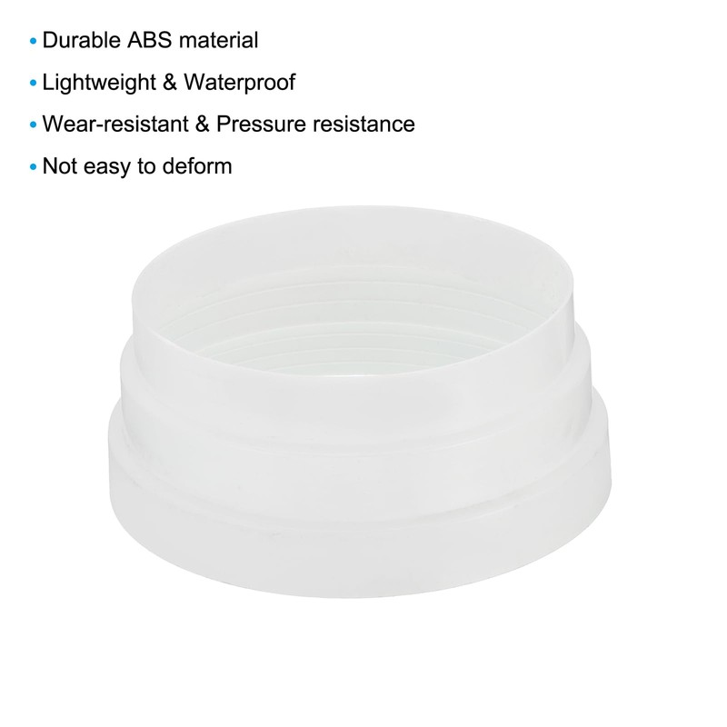 PATIKIL 7" to 6.7" to 6" Duct Reducer, Duct Connector