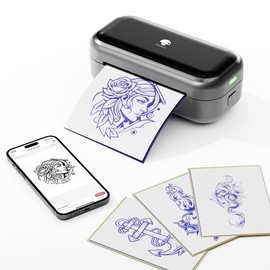 TP31 Mini Tattoo Stencil Printer, with 30pcs Transfer Paper,Battery super endurance,Bluetooth Phomemo Tattoo Machines Printer for Tattoo Beginners & Artists, Compatible with Tablet,Smartphone:_Pink