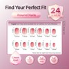 Red Bean Gradient Soft Gel Press On Nails 24PCS –