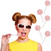 Flamingo Tattoo Lollipop Suckers Candy, Great for Goody Party Bag