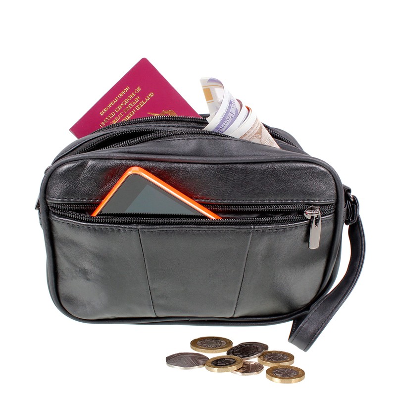 AR BRAND EST.2021 Taxi Driver Money Bag, Black, Medium