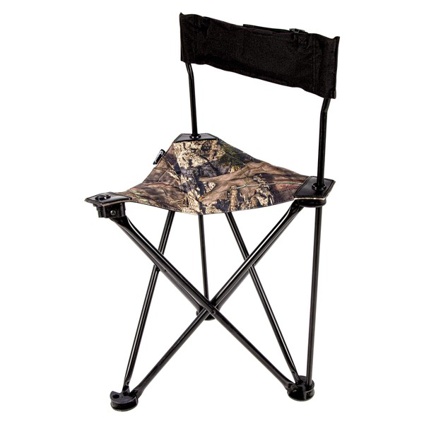Ameristep Portable Folding Design Hunting Lightweight Tripod Blind Chair with Backrest, Mossy Oak Break-Up Country