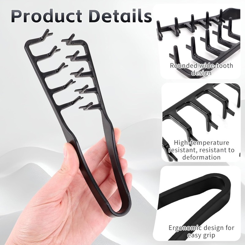 2Pcs Texture Comb – Volume Texturizing Comb for Men and