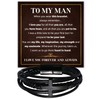 To My Man Love You Forever Bracelet, Promise Bracelet For