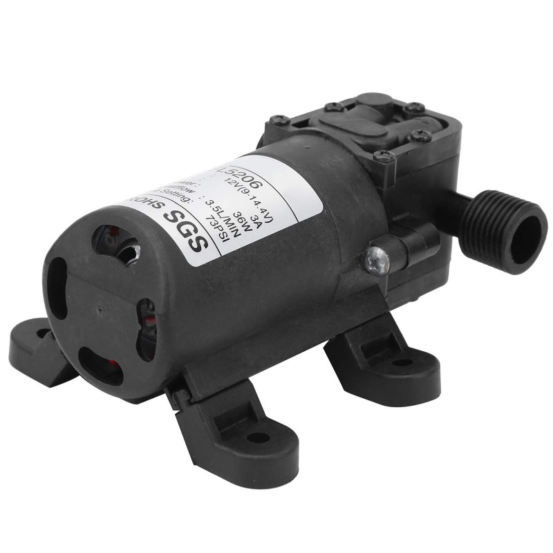 12V Diaphragm Pump,3.5L/min 36W 3A DC12V Diaphragm Pump 73PSI Fit