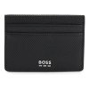 Tarjetero Boss Para Hombre Con Textura Y Detalles Metálicos Color