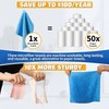 HOMERHYME HOMERHYME Microfiber Cleaning Cloth Roll, 75 Pack Tear Away