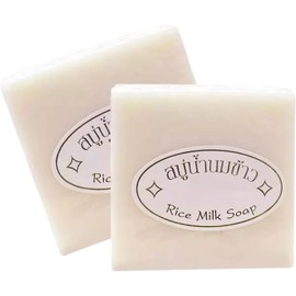 2 Pack Jabón de Arroz Tailandés para Limpieza Facial Suave