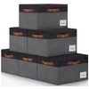 PFFVRP Large Storage Bins with Lids, Foldable Fabric Storage Baskets