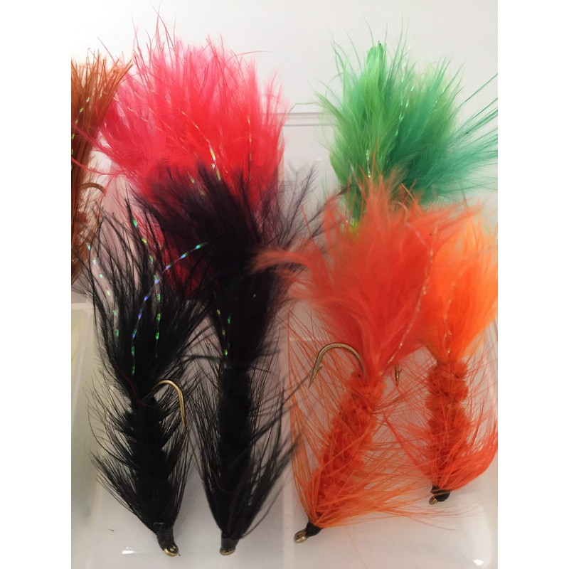 BestCity Fly Fishing WOOLLY BUGGER Set of 16 wooly buggers