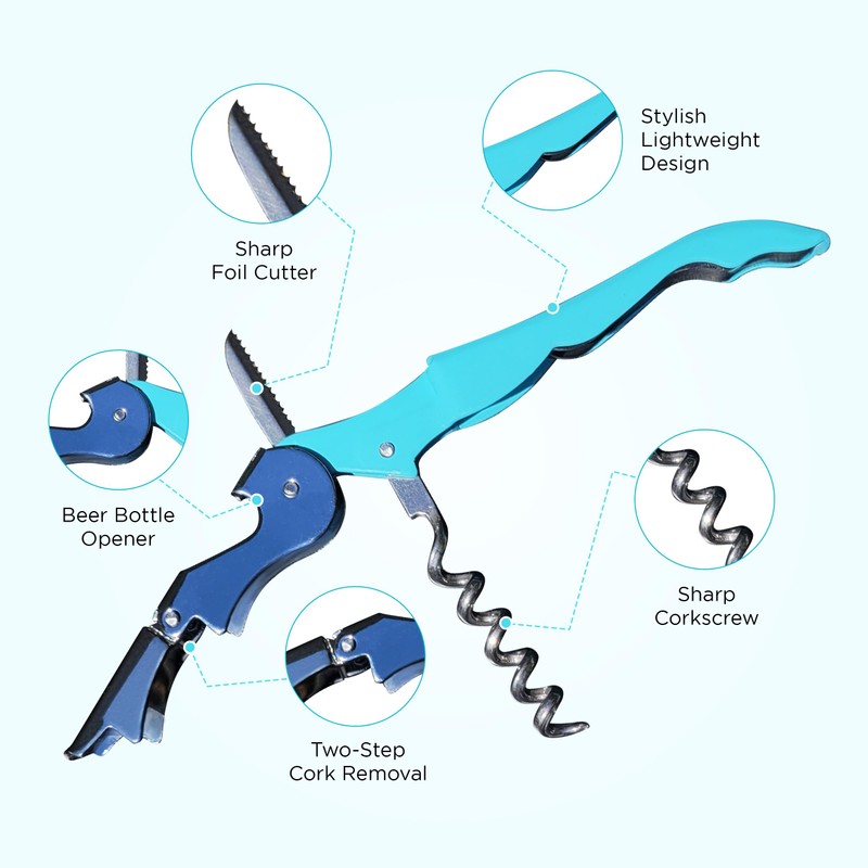 Shakey Wine Key! - Professional Waiter's Corkscrew Wine Bottle Opener