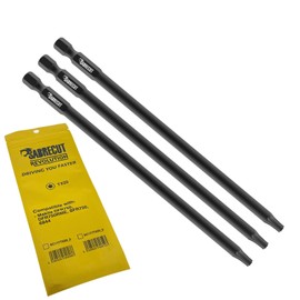 3 x SabreCut SC177TX20_3 177mm TX20 Compatible with Makita DFR750 DFR750RME BFR750 6844 Autofeed Collated Drywall Screwdriver Gun Bit Single Ended Torx No.20 Heavy Duty