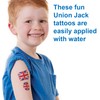 Baker Ross PJ153 Temporary Kids Union Jack Tattoos - Pack