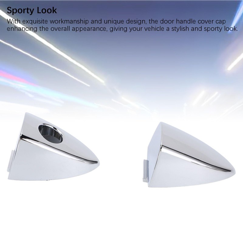 1 Pair Front Exterior Door Handle Cap with Key Hole