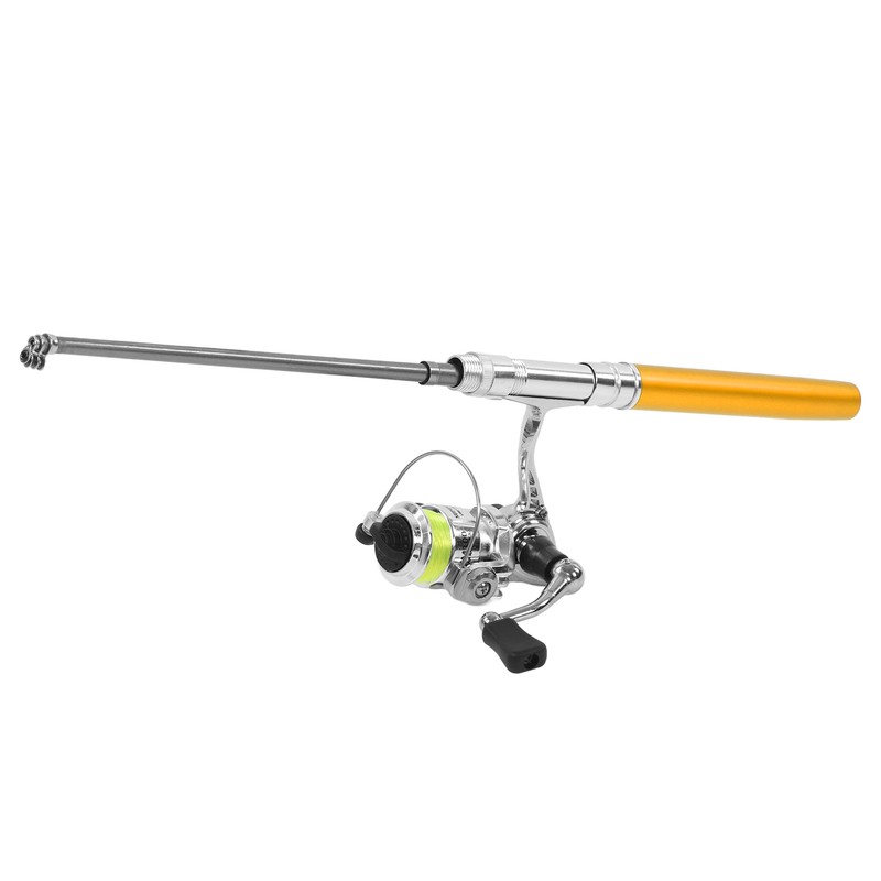 Portable Mini Pen Shape Fishing Rod Pole Pocket Retractable Fishing