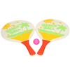 Beach Ball Paddle Set with Pink Ball, Twin Beach Bats,