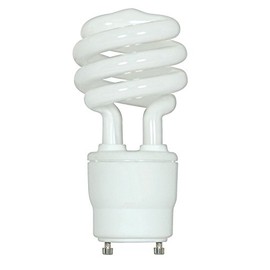 (2-Pack) Satco S8205 18-Watt 2700K GU24 Base Mini Spiral Compact Fluorescent Lamp, 75W Equal